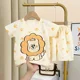 2 beige lions