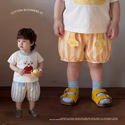 MILANCEL pantalones cortos verano niño y niña – colores y rayas