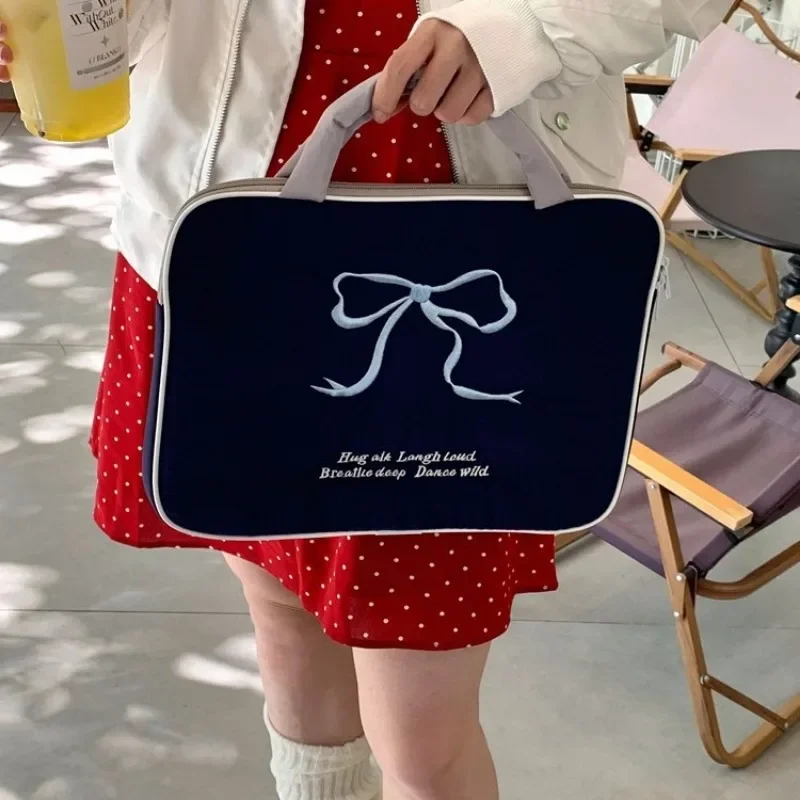 Bolsa de nailon con estampado de lazo para ordenador portátil, funda protectora para tableta de 13, 14 y 15 pulgadas, 10, 11 y 9,7 pulgadas - imagen 3