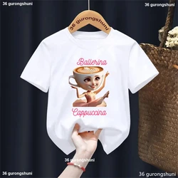 Camiseta de bailarina con lazo rosa para niña – Verano
