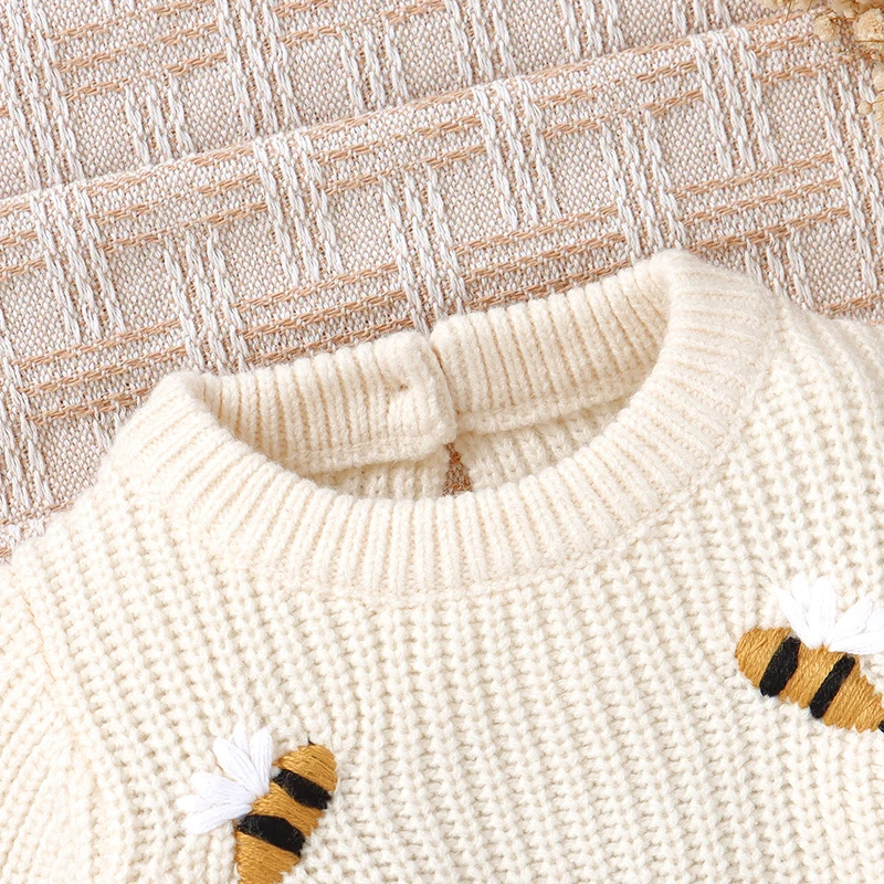 Pelele bebé manga larga para otoño e invierno – Recién nacido unisex beige - imagen 5