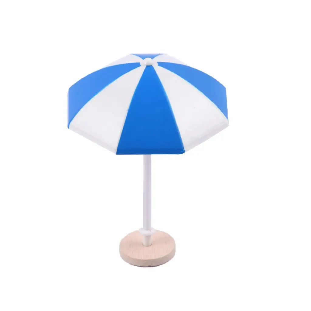 2-6pack DIY Handcrafted Dollhouse Beach Miniature Umbrella Sunshade
