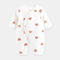 Mono de algodón suave para bebé recién nacido con diseño oso