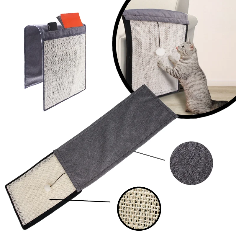 Rascador de Sisal para gato, funda de cojín de protección contra arañazos para gatito, pata de mesa, sofá, antimordeduras, juguete para gato