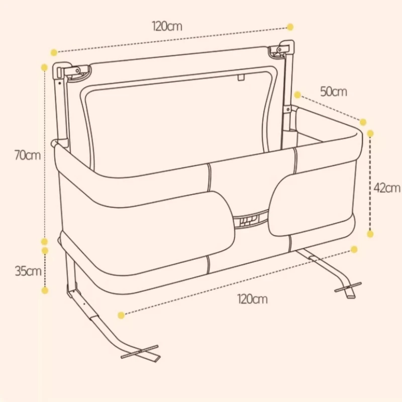 Cuna colecho transpirable con malla protectora lateral - imagen 2
