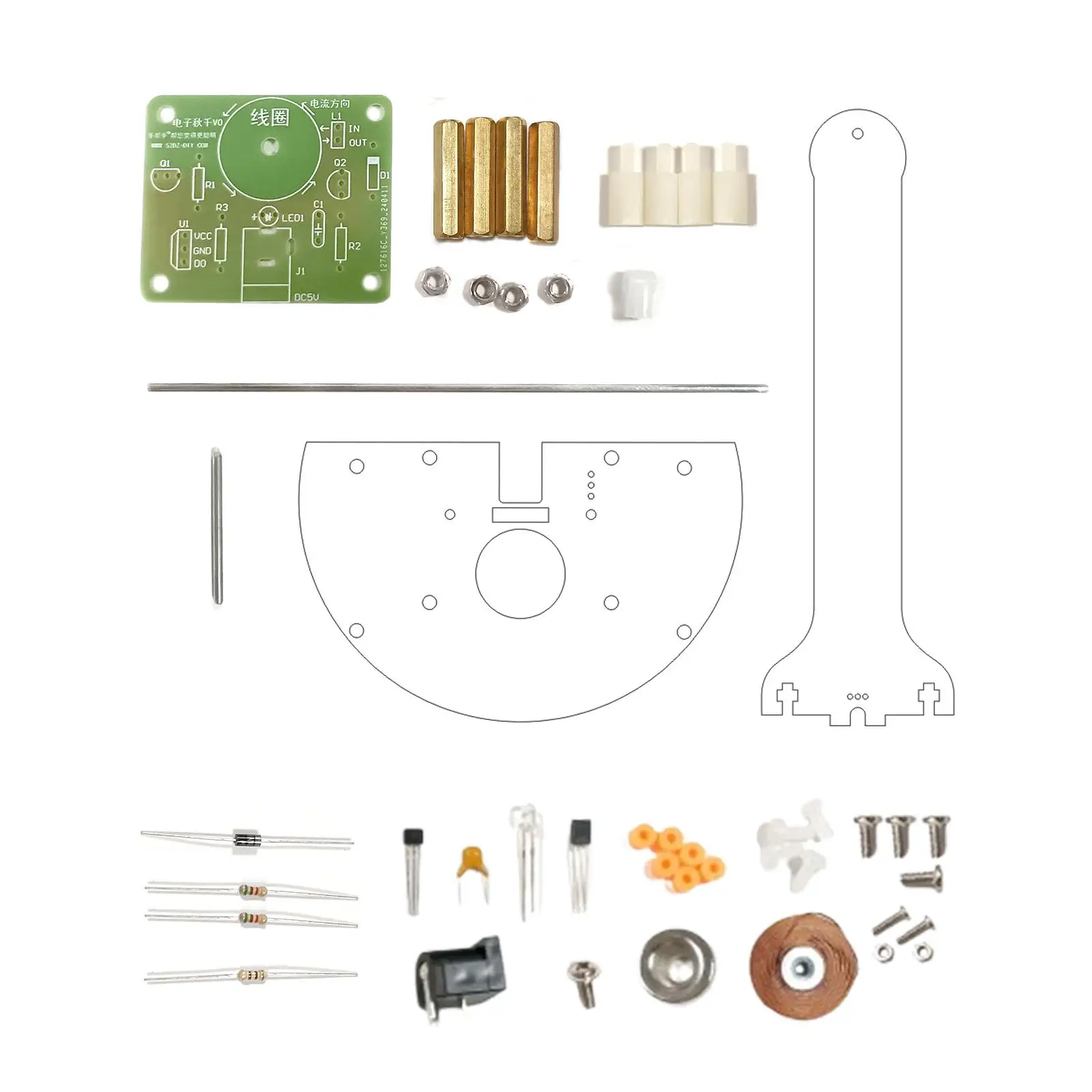 DIY Magnetic Pendulum Innovation Handcraft Creativity Physics Kits Toy for Ages 7-14 Years Teens Kids Party Favors Teaching Prop
