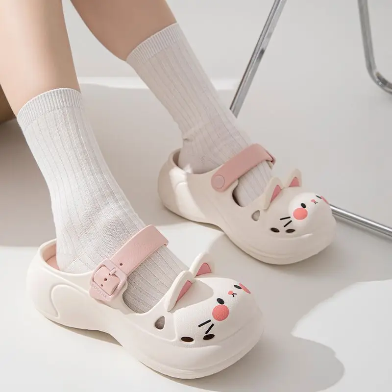 Sandalias playeras antideslizantes para niña – Estampado infantil - imagen 4