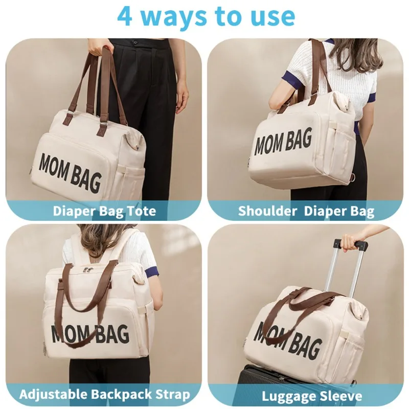 Bolsa de pañales maternal práctica y espaciosa para bebé - imagen 2
