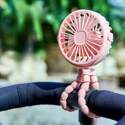Ventilador portátil con pinza para cochecito – Recargable USB verano
