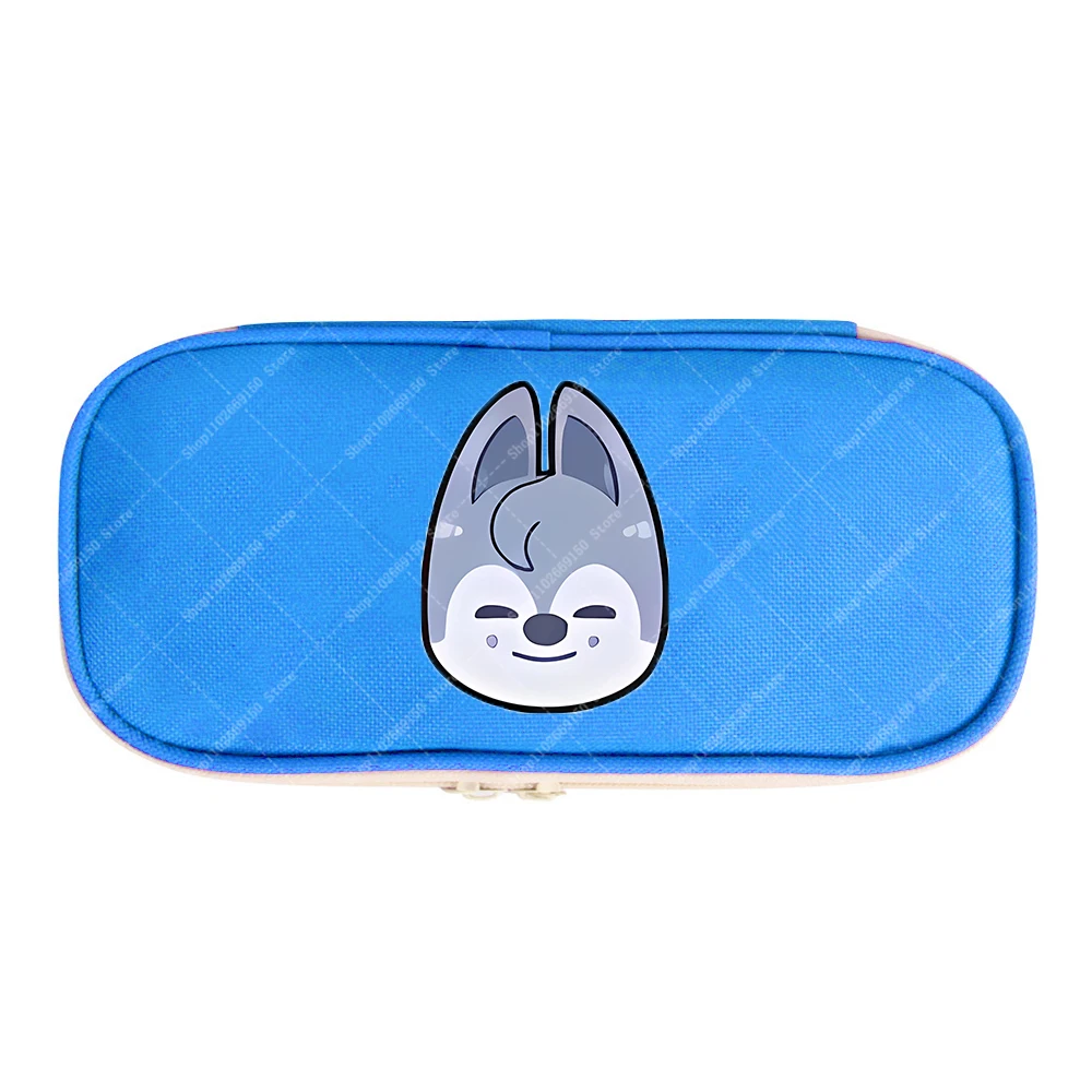 Bolsa de lápices bonita de dibujos animados para niños SKZ ooed, estuche de bolígrafo de Anime para niños, bolsa de almacenamiento de papelería Kawaii, accesorios, suministros escolares, regalos - imagen 4