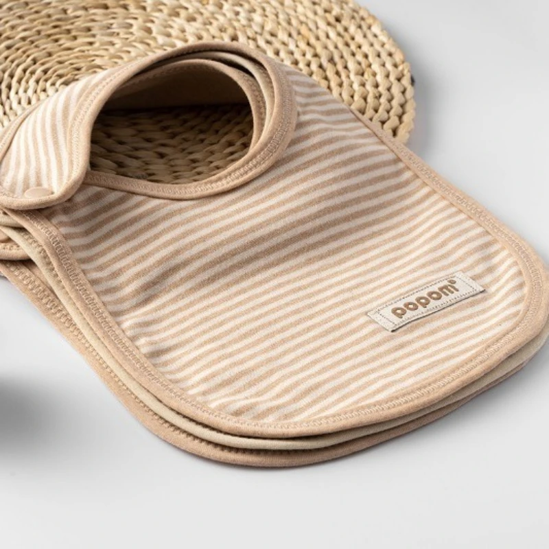 Baberos de algodón para bebé, bufanda, toalla para Saliva, muselina de doble capa, paños para eructar para bebé, paños para eructar antiescupir para recién nacido, accesorios para bebé, 3 uds. - imagen 4