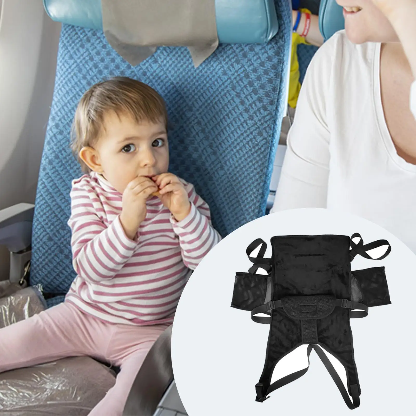 Extensor de asiento de avión para niños pequeños, extensor de asiento de avión plegable, viaje de vuelo para bebé, imprescindible para avión, familia al aire libre - imagen 5