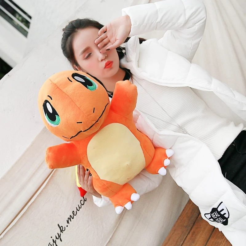 Juguete de peluche de Anime Charmander de gran tamaño, peluches adorables, sofá cama, decoración del hogar, almohada de muñeca Charmander, regalos de navidad - imagen 5