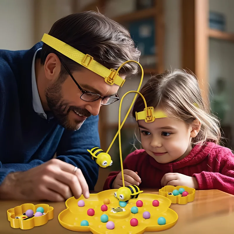 Juego de mesa multifuncional Little Bumblebee, rompecabezas, juguetes de pesca, juguetes educativos interactivos para niños, regalo de Navidad, juego familiar - imagen 3
