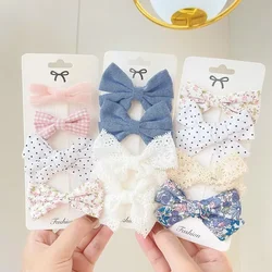 Pinzas para el cabello bebé niña - encaje suave dulce hecho a mano