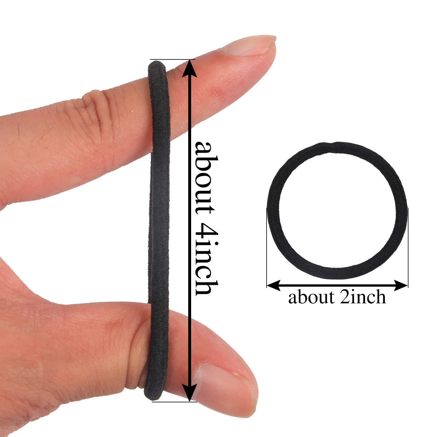 Cuerdas para el pelo para niñas, bandas de goma para el cabello 20/50/100cs, diadema elástica para mujeres, coleteros, diademas, coleteros - imagen 3