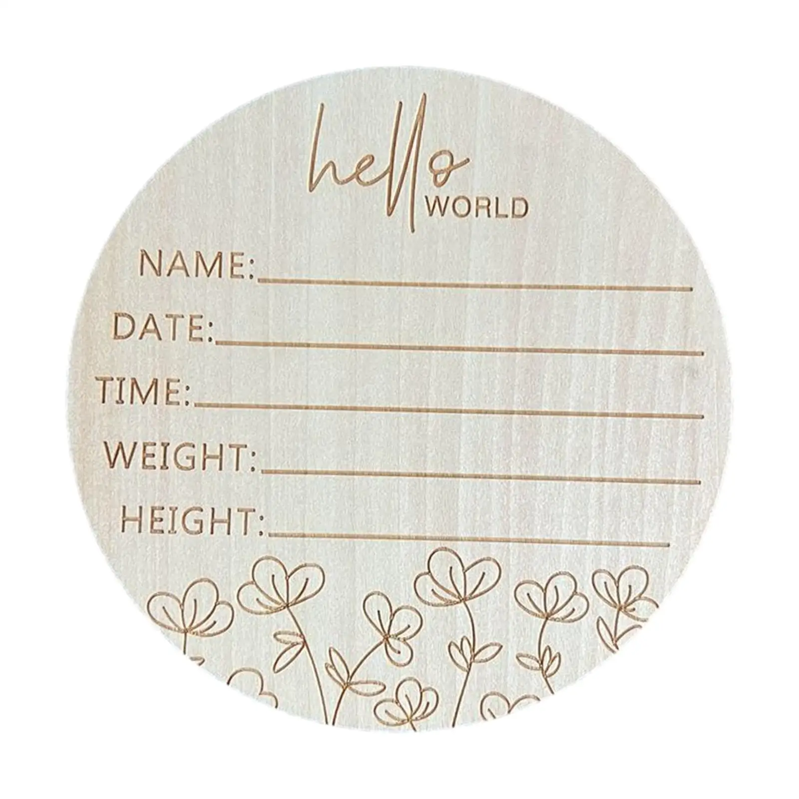 Newborn Announcement Sign Birthday Sign Nursery Baby Welcome Sign for Baby