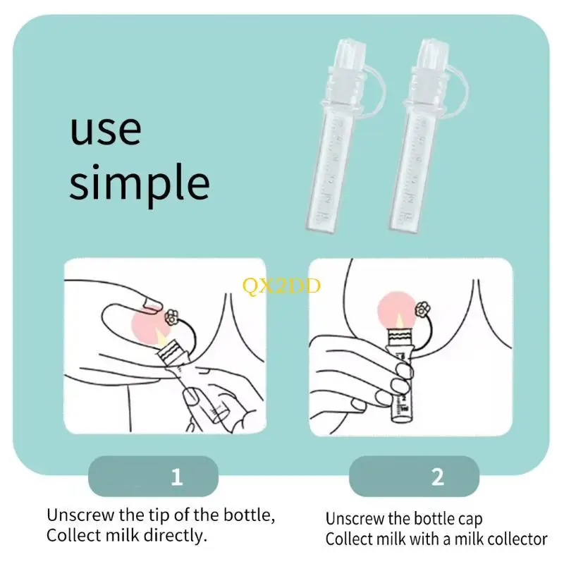 Paquete QX2D 6 piezas Tubo almacenamiento calostro fugas Conveniente herramienta recolección leche - imagen 4