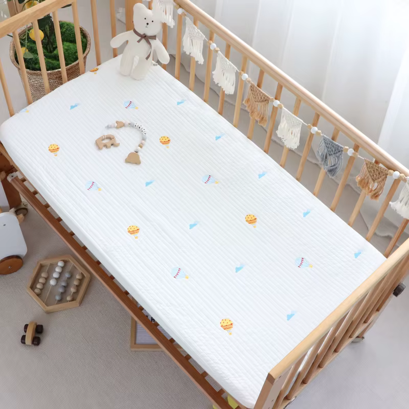 Sábanas ajustadas de algodón para cuna – Funda suave para bebé - imagen 3