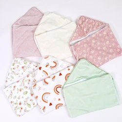 Manta capucha para recién nacido – Envolvente absorbente de algodón suave