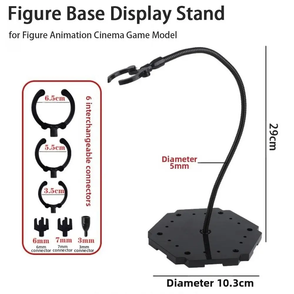 Soporte para figuras de anime tubo serpiente PVC – Base exhibición - imagen 3