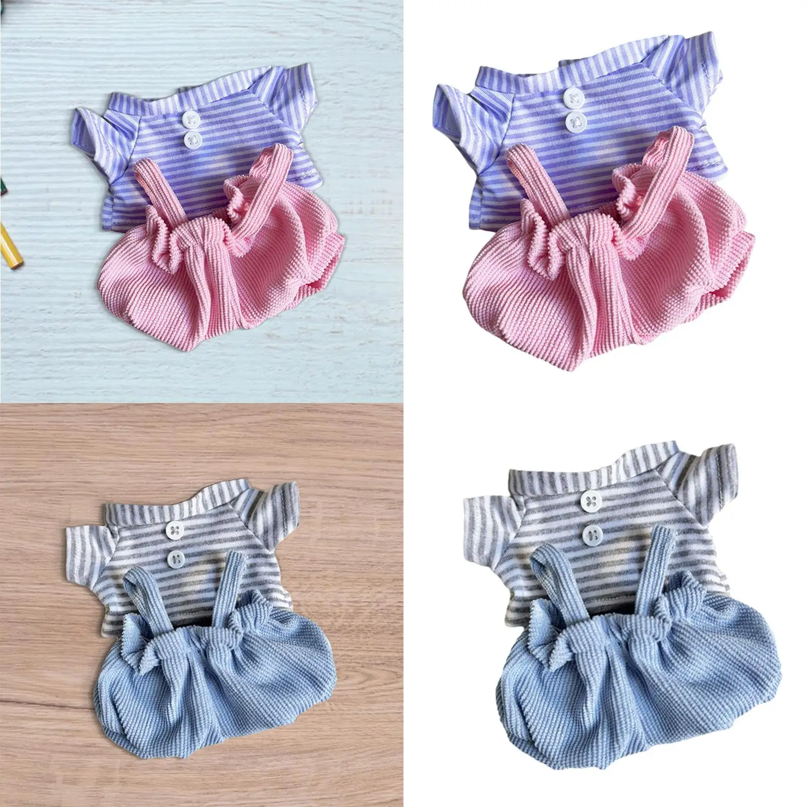 20cm Plush Dolls Clothes Toys Dress for Valentine's Day Photo Props Gifts