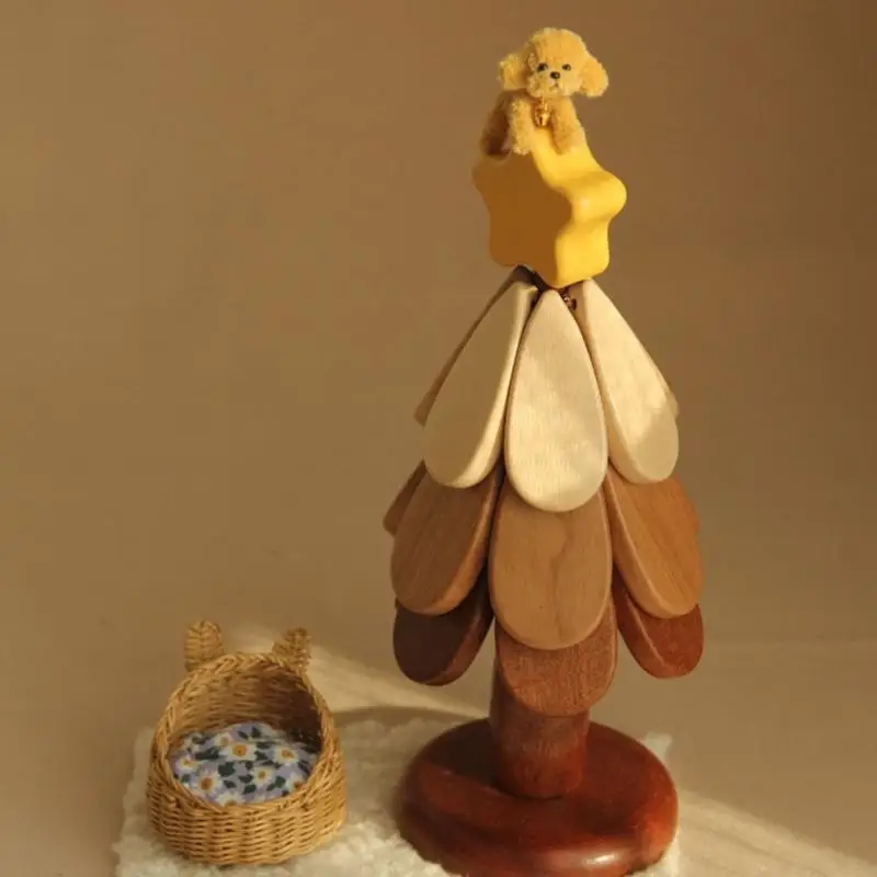 Cesta en miniatura para casas de muñecas, accesorios tejidos, accesorios de escena de puneta tejida, accesorio para casas de muñecas a escala 1/12 - imagen 2