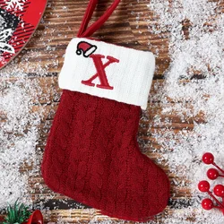 Calcetines navideños con letras para niños - Regalo infantil