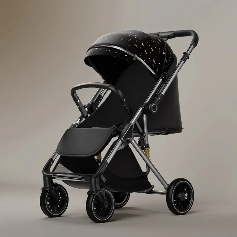 Cochecito ligero y reclinable para bebé – Plegable y reversible - imagen 2
