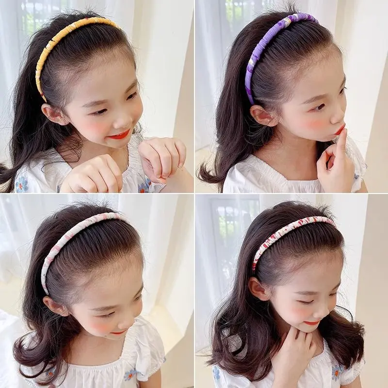 Nuevos niños dulces colores adorno de flores diadema tocados niñas acrílico lindo aro de pelo diademas accesorios para el cabello para niños - imagen 5