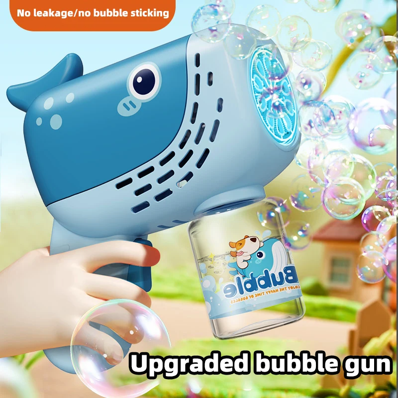 Burbuja de mano de ballena, soplador de burbujas de pistola completamente automático, juguetes de verano, juguetes imprescindibles para interiores y exteriores, fiesta de cumpleaños, Pascua - imagen 2