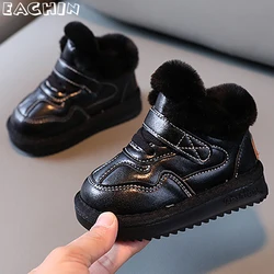 Botas de nieve impermeables para niños con forro Cachemira cálida
