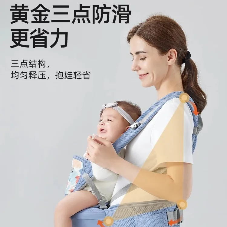 Taburete de cintura para bebé, ligero, multifuncional, correa para el hombro, taburete para sentarse en la parte delantera, herramienta de sujeción para bebé - imagen 4