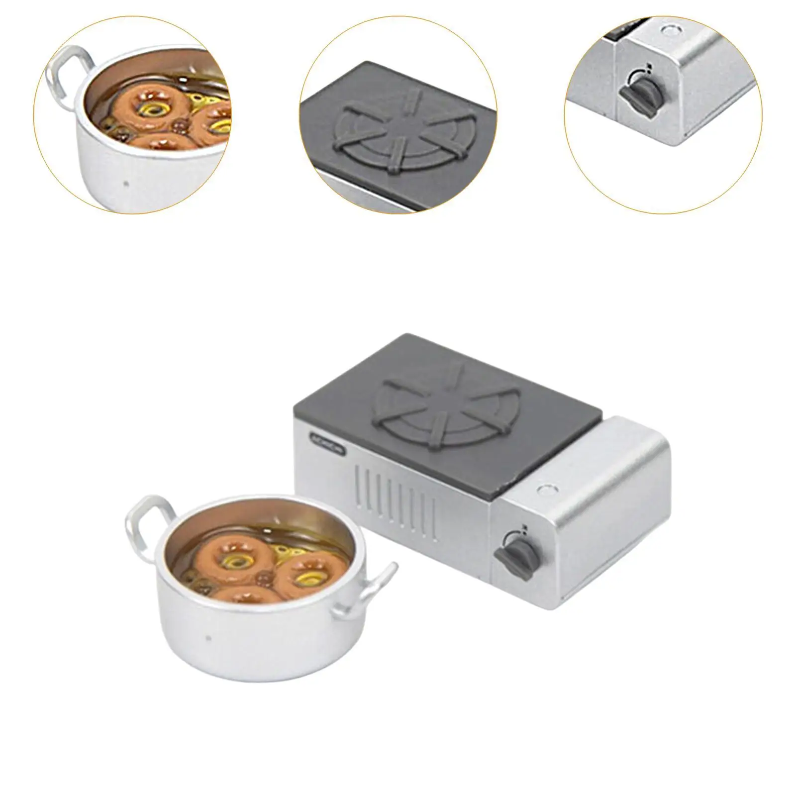 1:12 Dollhouse Mini Cookware Decor Simulation Life Scene Kitchen Decoration