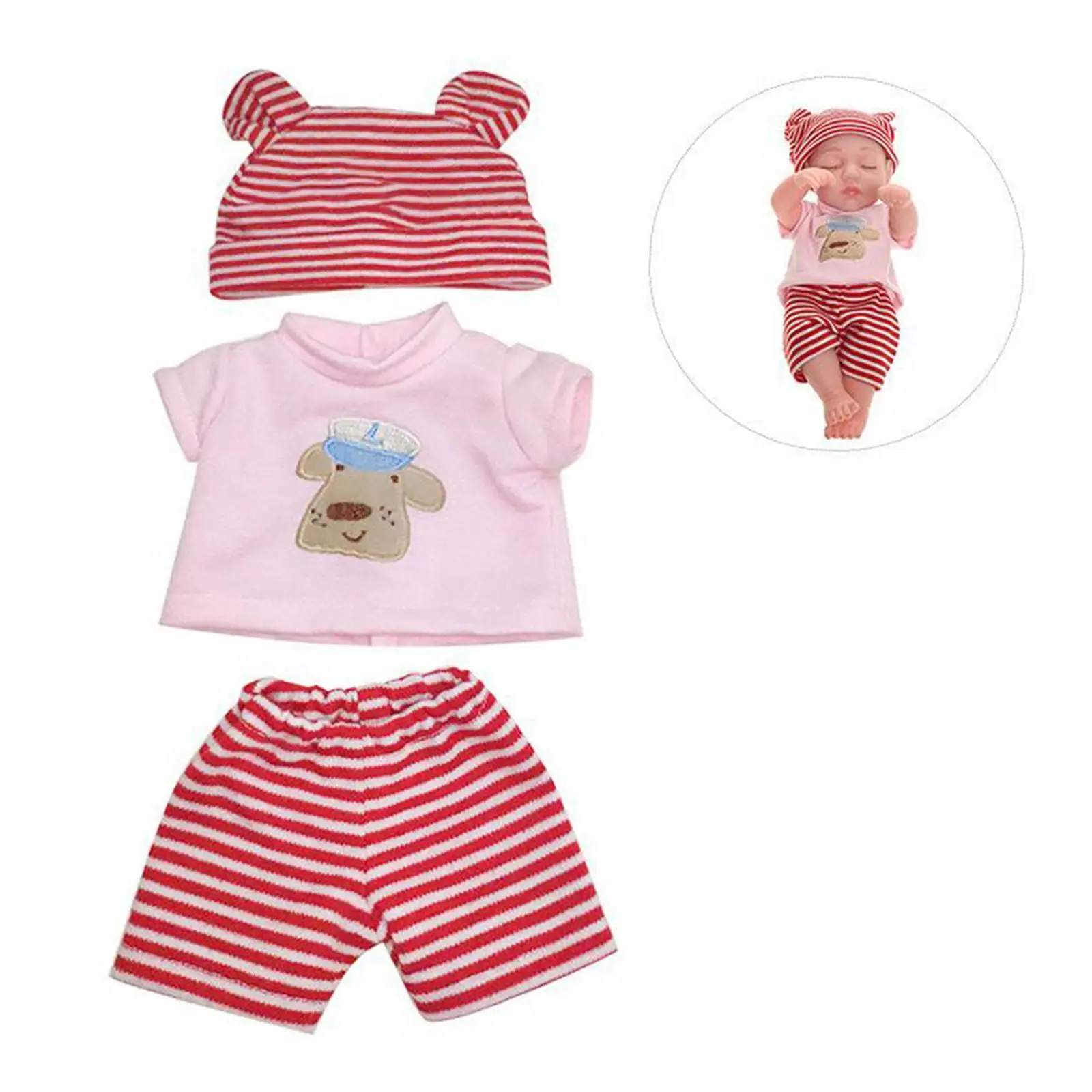 Ropa para muñecas recién nacidas, trajes de 30 cm, mono, pijama, pantalones de tela, Festival de regalo de cumpleaños - imagen 5