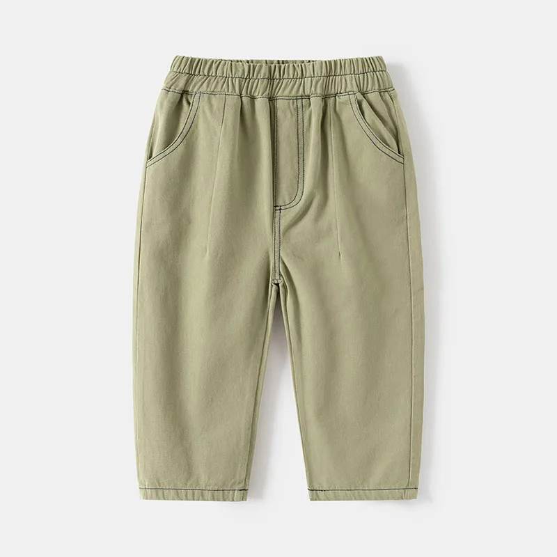 Milangel Pantalones informales para niños – Sólidos y sueltos de otoño