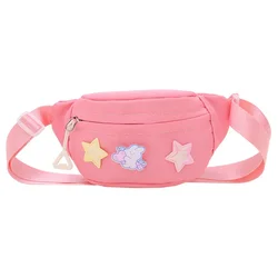 Bandolera infantil de lona con orejas de conejo, ajustable