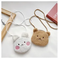 Monedero oso de peluche con cremallera para niña