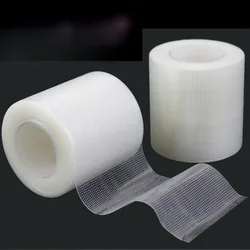 1 rollo de cinta transparente para vendaje de heridas, parche transpirable de PE, cinta adhesiva sensible a la presión, vendajes de primeros auxilios para el cuidado de heridas