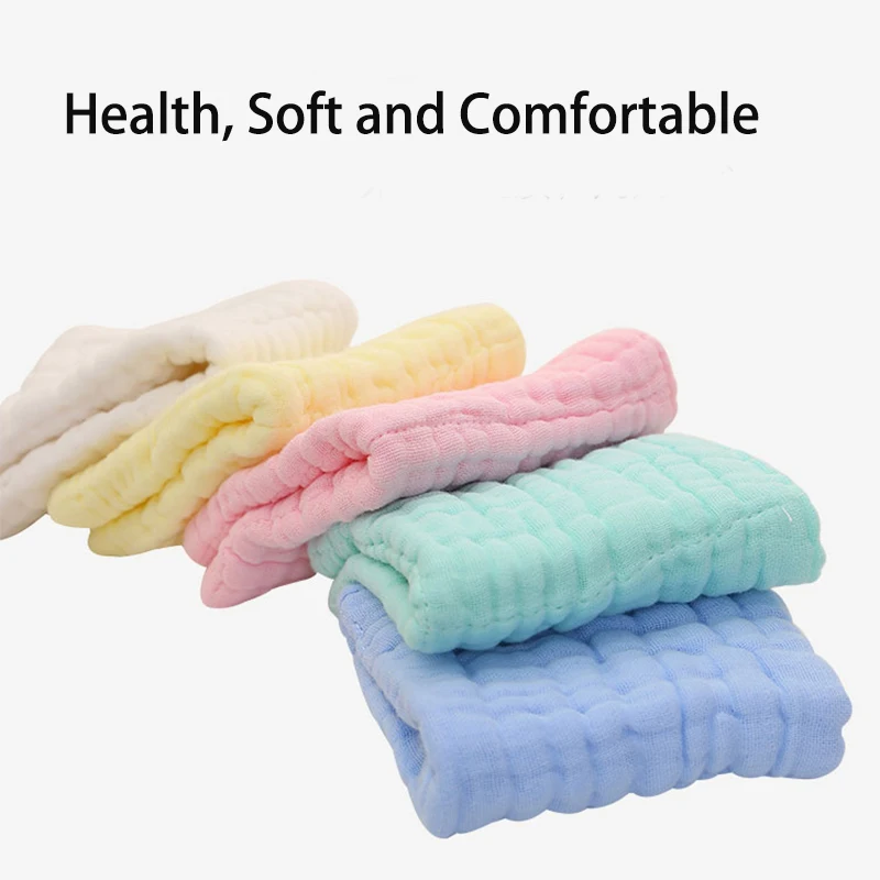 Toallas de baño de 6 capas para bebé, 100% de gasa de algodón, toallas suaves y sólidas para recién nacidos, cuidado corporal facial infantil, absorción de agua ultra fuerte - imagen 3