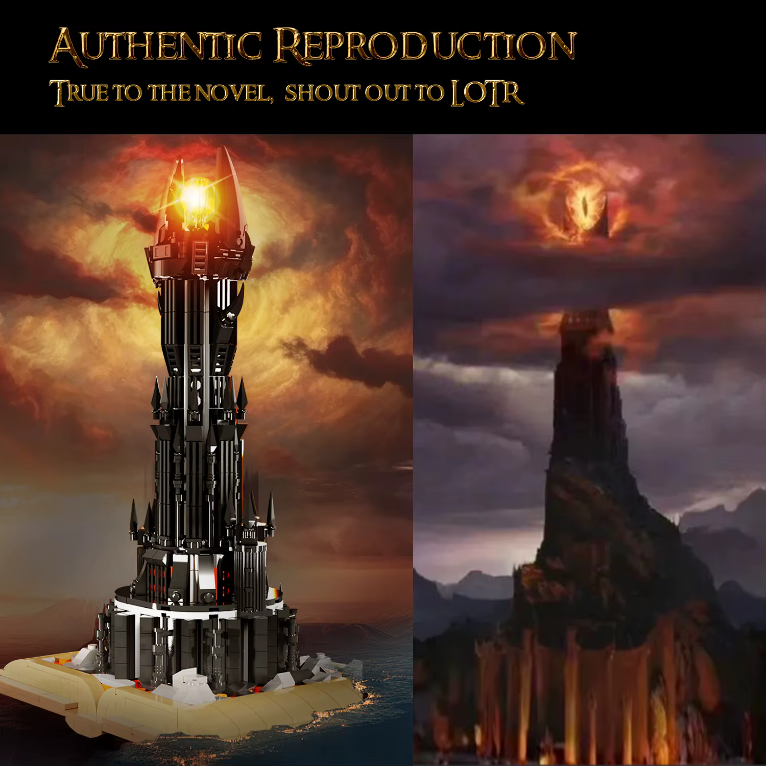 966 Piezas de Bloques de Construcción de Libro Mágico de la Torre Negra, Modelo de Castillo de Magia Oscura, Ladrillos de Ensamblaje con Luces, Juguetes Educativos para Niños, Regalos - imagen 3