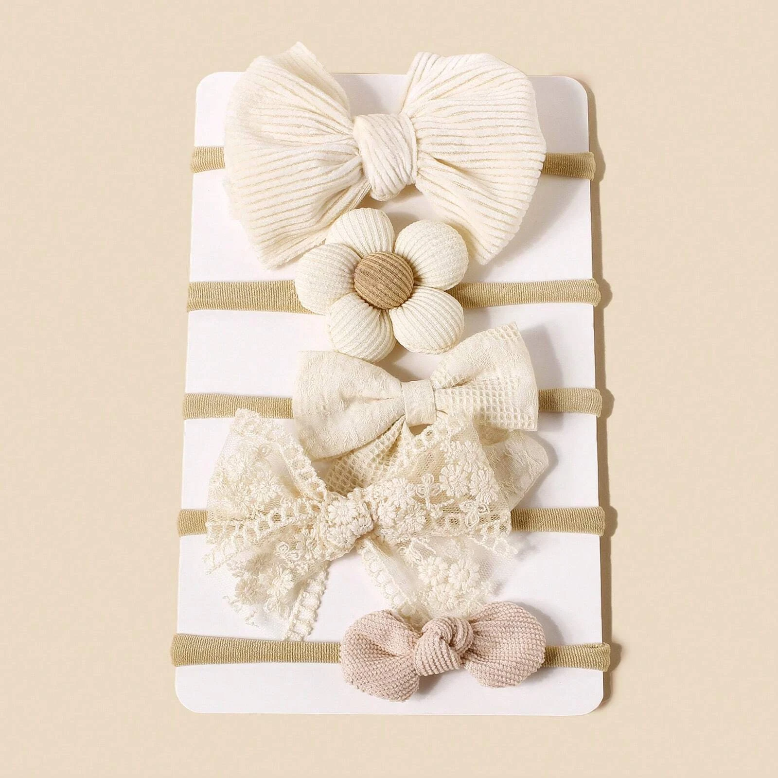 Diadema infantil con lazo floral para niña – Accesorio pelo