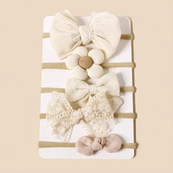 Diadema infantil con lazo floral para niña – Accesorio pelo