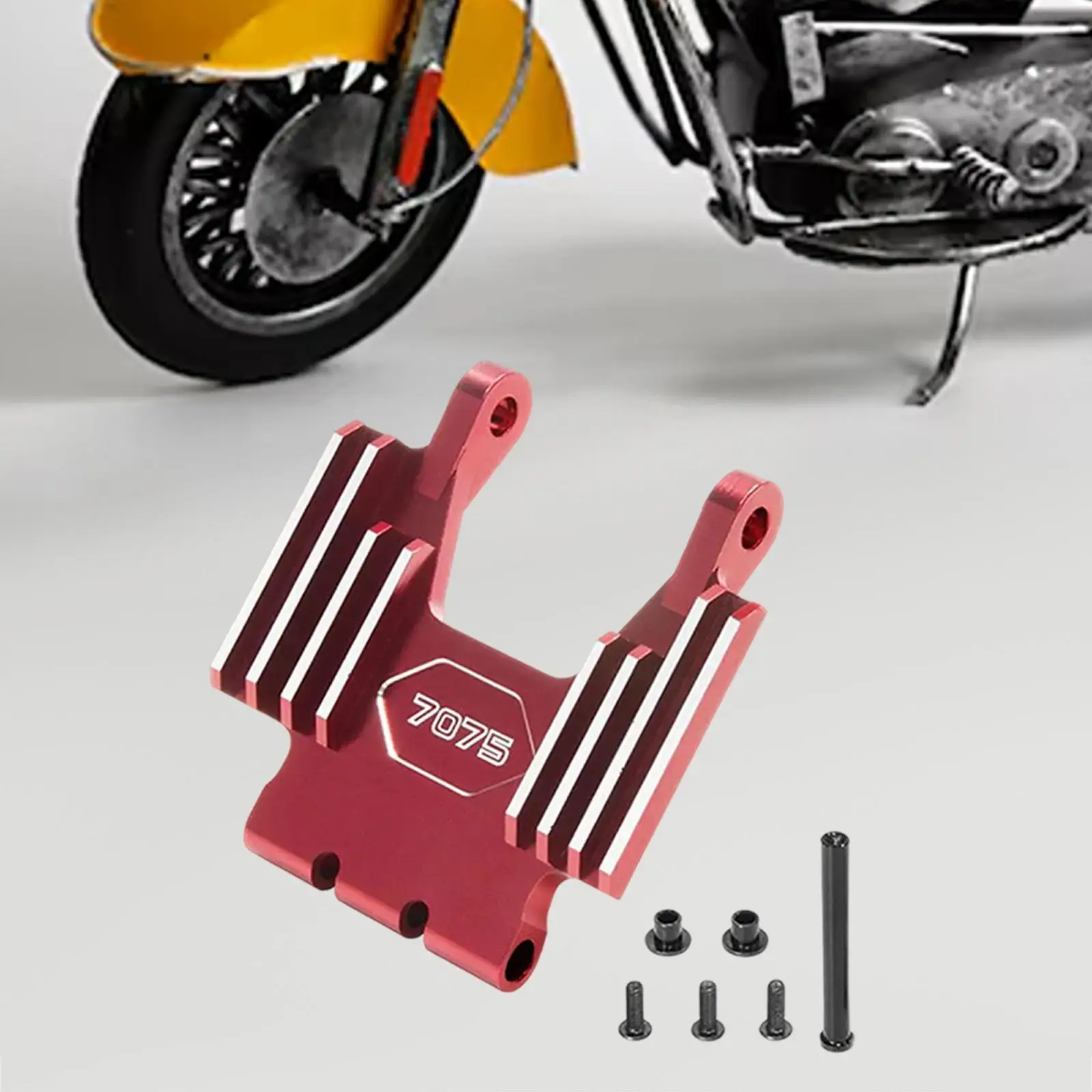 7075 Front Faucet Seat Support Easy to Install Wear Resistant Multiuse RC Motorcycle Model for Electric Motorcycle Parts