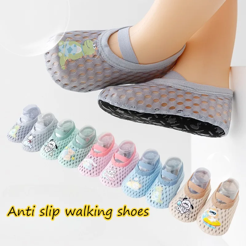 Calcetines antideslizantes para bebé – Prewalker de malla transpirable