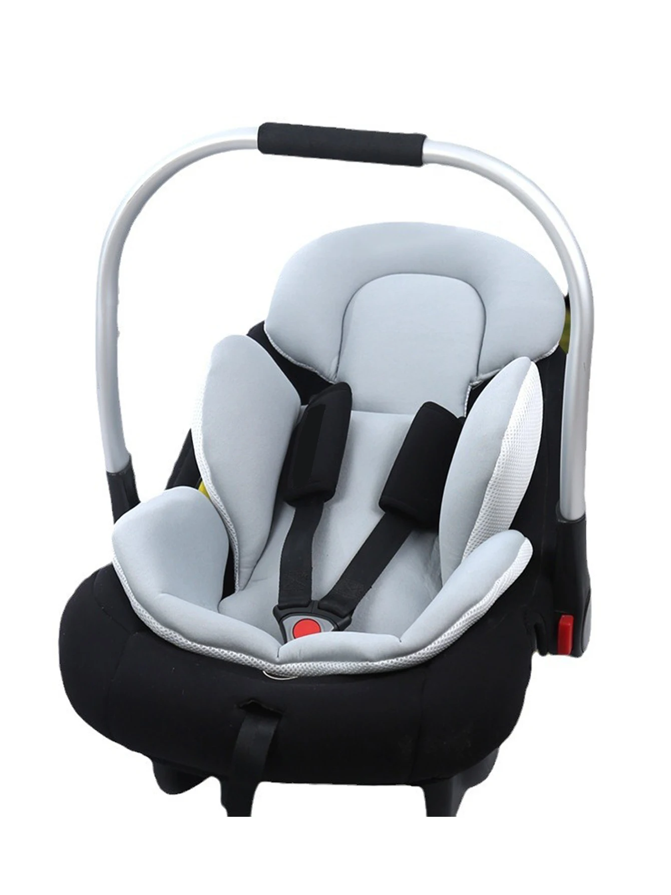 Cojín asiento para cochecito bebé - acolchado algodón transpirable - imagen 5