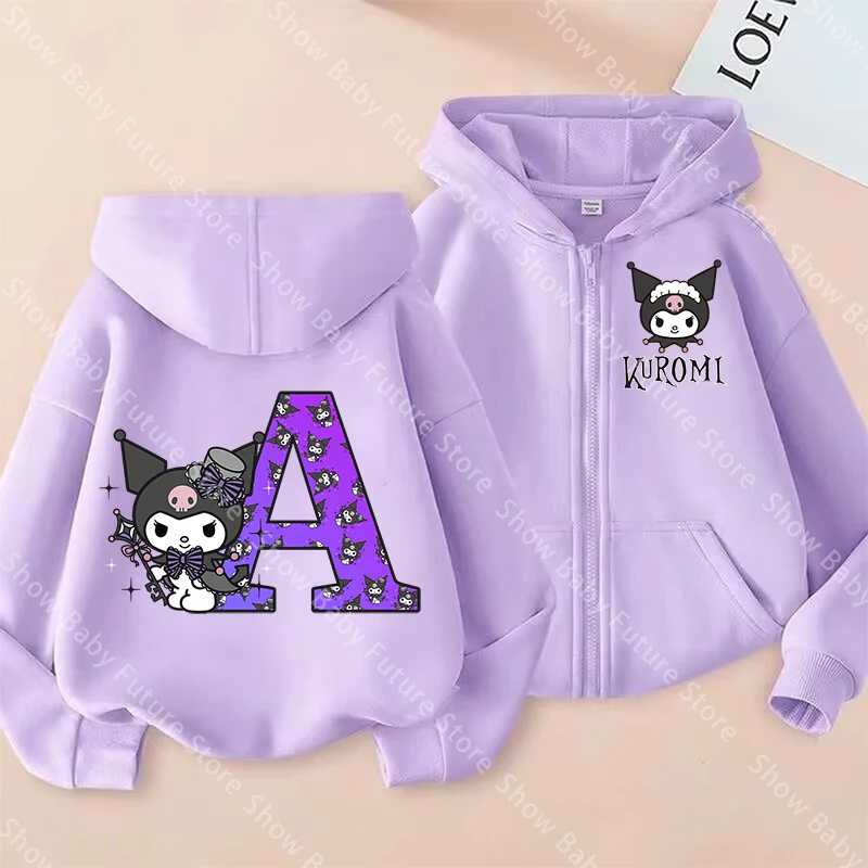 Sudadera Kuromi para niñas con capucha y manga larga Harajuku - imagen 4