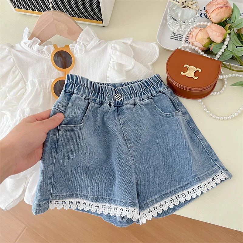 Vaqueros de verano para niñas algodón fino – estilo suelto ligero - imagen 3