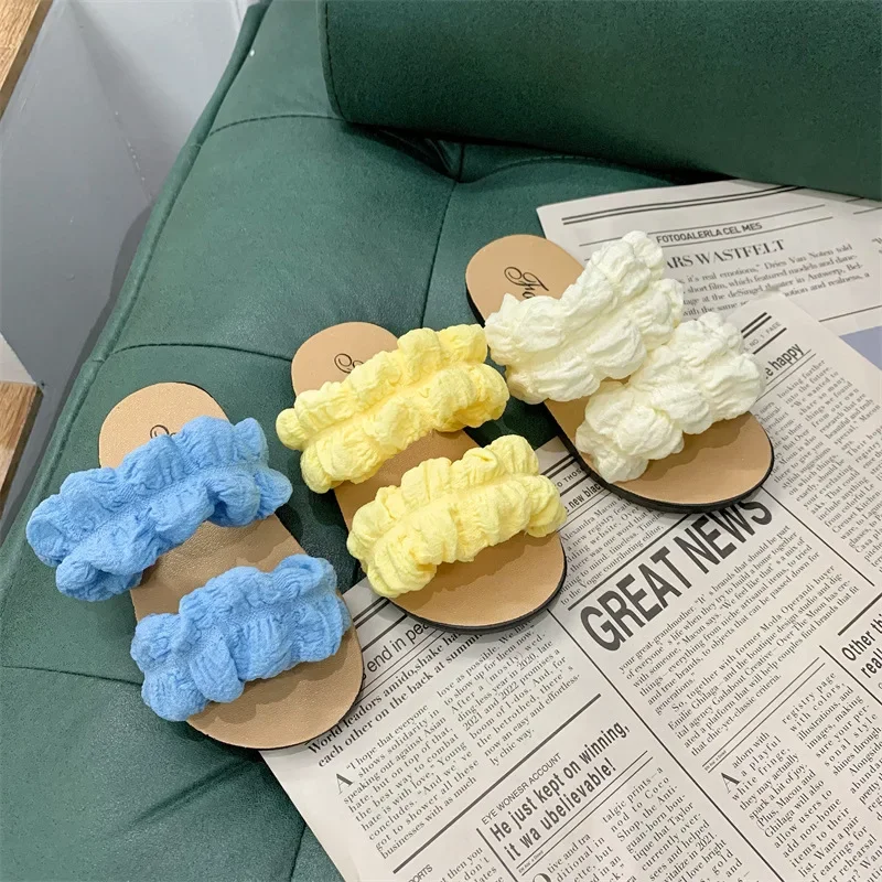 Zapatillas de princesa con correa cruzada para niños, sandalias antideslizantes de suela suave, zapatos casuales versátiles para niñas - imagen 3