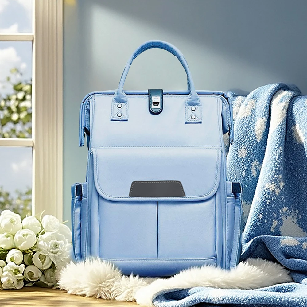 Muestra de color beige de la bolsa de pañales